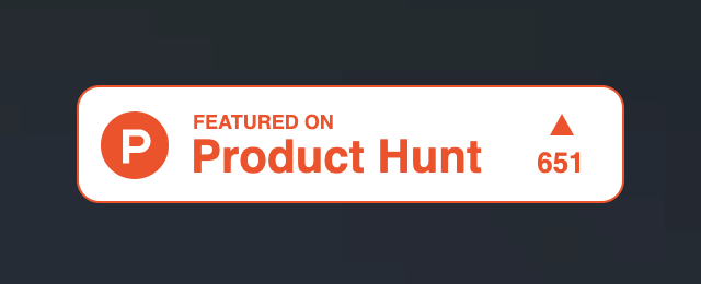 Featured on Produkt Hunt