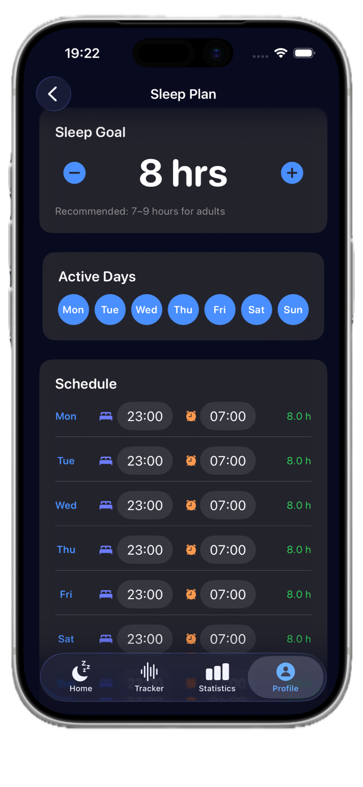 Sleep Plan
